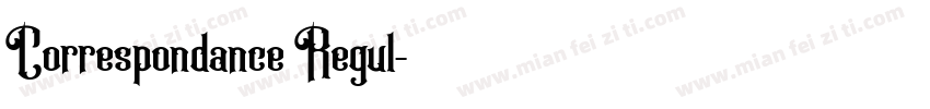 Correspondance Regul字体转换